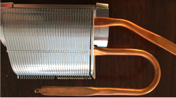 蘋果電腦散熱模組激光焊接樣品